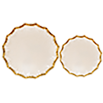 Flower Plastic Plates Perfect for Wedding and Birthday