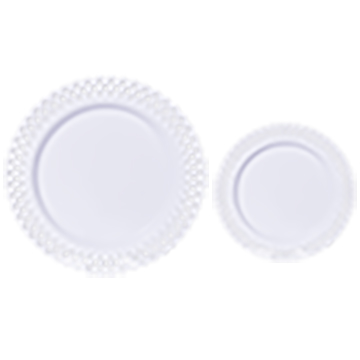 White Plastic Plates Perfect for Party and Birthday
