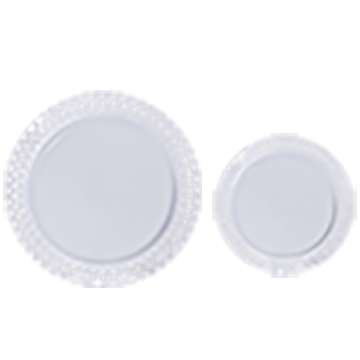White Plastic Plates Perfect for Party and Birthday